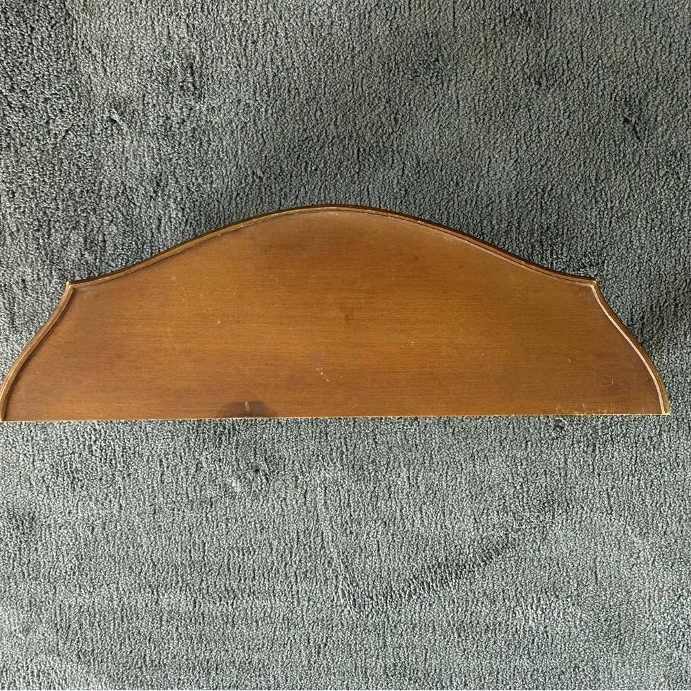 VTG DART Syroco GOLD Resin ROSES WALL Shelf Homco 19 3/4